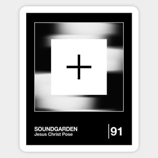 Soundgarden / Minimalist Style Graphic Design Sticker